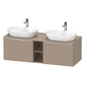Duravit D-Neo Konsolenwaschtischunterbau für 2 Waschtische 140 x 45,9 cm, 2 Auszüge, Griff chrom