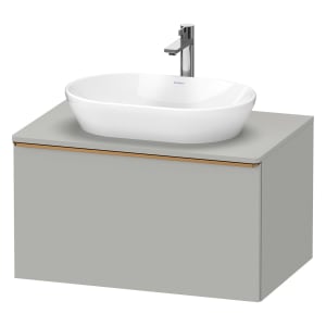 Duravit D-Neo Konsolenwaschtischunterbau 80 x 45,9 cm, 1 Auszug, Griff bronze gebürstet