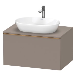 Duravit D-Neo Konsolenwaschtischunterbau 80 x 45,9 cm, 1 Auszug, Griff bronze gebürstet