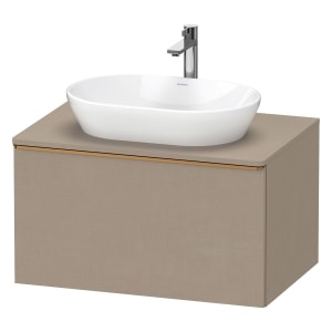 Duravit D-Neo Konsolenwaschtischunterbau 80 x 45,9 cm, 1 Auszug, Griff bronze gebürstet