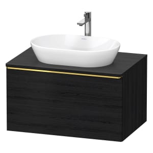 Duravit D-Neo Konsolenwaschtischunterbau 80 x 45,9 cm, 1 Auszug, Griff gold poliert