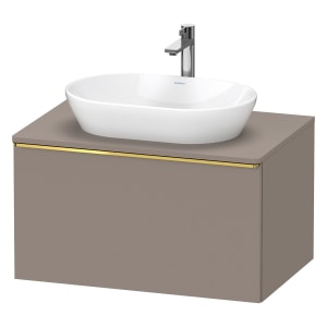 Duravit D-Neo Konsolenwaschtischunterbau 80 x 45,9 cm, 1 Auszug, Griff gold poliert