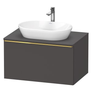 Duravit D-Neo Konsolenwaschtischunterbau 80 x 45,9 cm, 1 Auszug, Griff gold poliert