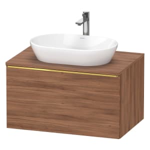 Duravit D-Neo Konsolenwaschtischunterbau 80 x 45,9 cm, 1 Auszug, Griff gold poliert