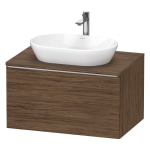 Duravit D-Neo Konsolenwaschtischunterbau 80 x 45,9 cm, 1 Auszug, Griff edelstahl gebürstet