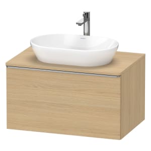 Duravit D-Neo Konsolenwaschtischunterbau 80 x 45,9 cm, 1 Auszug, Griff edelstahl gebürstet