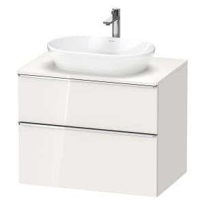 Duravit D-Neo Konsolenwaschtischunterbau 80 x 66,4 cm, 2 Auszüge, Griff chrom