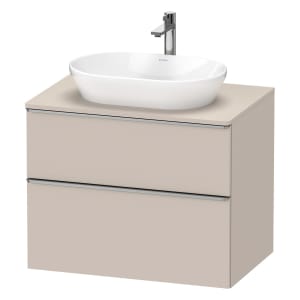 Duravit D-Neo Konsolenwaschtischunterbau 80 x 66,4 cm, 2 Auszüge, Griff edelstahl gebürstet
