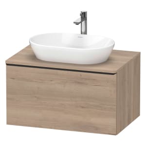 Duravit D-Neo Konsolenwaschtischunterbau 80 x 45,9 cm, 1 Auszug, Griff diamantschwarz