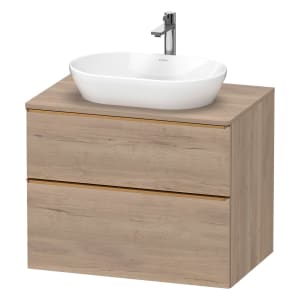 Duravit D-Neo Konsolenwaschtischunterbau 80 x 66,4 cm, 2 Auszüge, Griff bronze gebürstet