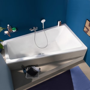 Duravit No. 1 Trapez-Badewanne 170 x 100 cm mit 1 Rückenschräge rechts