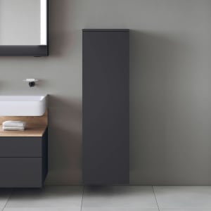 Duravit Qatego Halbhochschrank 40 x 132 cm, 1 Tür Anschlag links