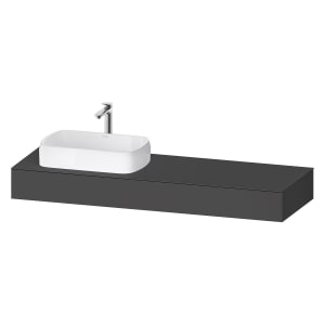 Duravit Qatego Konsolen mit Ausschnitt links 160 x 55 cm