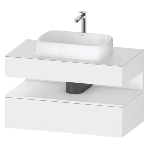 Duravit Collection One Konsolenwaschtischunterbau mit Ausschnitt mittig 100 x 60 cm, 2 Auszüge