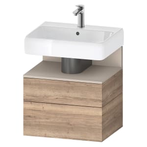 Duravit Qatego Waschtischunterschrank 59 x 59 cm, 2 Auszüge, mit LED Beleuchtung