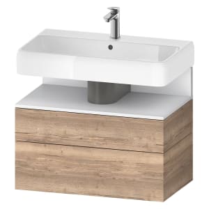 Duravit Qatego Waschtischunterschrank 79 x 59 cm, 2 Auszüge, mit LED Beleuchtung