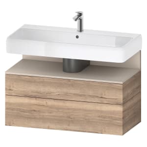 Duravit Qatego Waschtischunterschrank 99 x 59 cm, 2 Auszüge, mit LED Beleuchtung