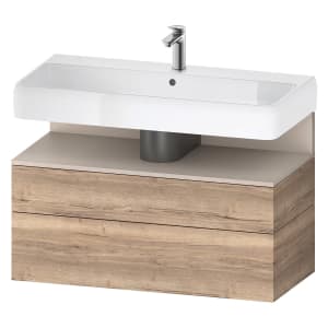 Duravit Qatego Waschtischunterschrank 99 x 59 cm, 2 Auszüge, mit LED Beleuchtung