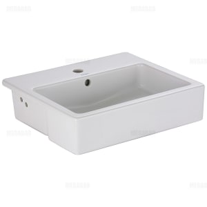 Duravit Vero Halbeinbauwaschtisch mit 1 Hahnloch