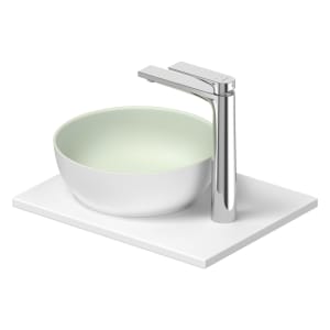 Duravit Sivida Waschtisch rund mit Konsole 41 x 33 cm