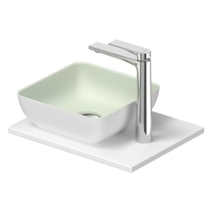 Duravit Sivida Waschtisch eckig mit Konsole 41 x 33 cm