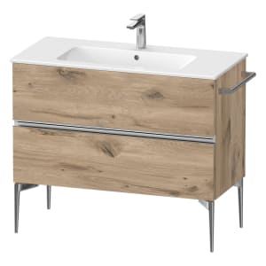 Duravit Sivida Waschtischunterbau bodenstehend 101 x 59,1 cm mit 2 Auszügen