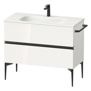 Duravit Sivida Waschtischunterbau bodenstehend 101 x 59,2 cm mit 2 Auszügen