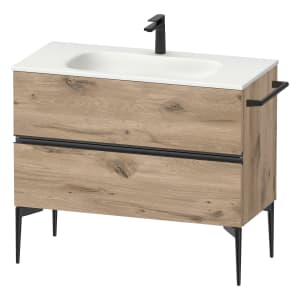 Duravit Sivida Waschtischunterbau bodenstehend 101 x 59,2 cm mit 2 Auszügen