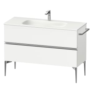 Duravit Sivida Waschtischunterbau bodenstehend 121 x 59,2 cm mit 2 Auszügen