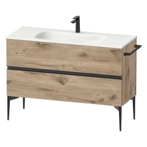 Duravit Sivida Waschtischunterbau bodenstehend 121 x 59,2 cm mit 2 Auszügen
