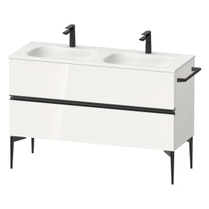 Duravit Sivida Waschtischunterbau bodenstehend 128 x 59,2 cm mit 2 Auszügen