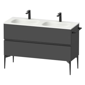 Duravit Sivida Waschtischunterbau bodenstehend 128 x 59,2 cm mit 2 Auszügen