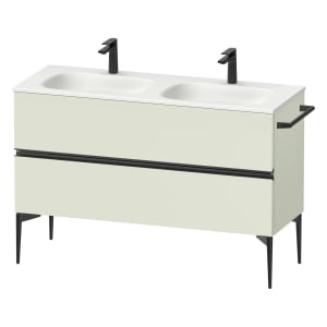 Duravit Sivida Waschtischunterbau bodenstehend 128 x 59,2 cm mit 2 Auszügen