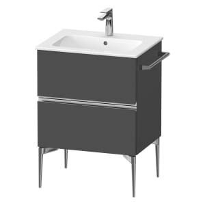 Duravit Sivida Waschtischunterbau bodenstehend 61 x 59,1 cm mit 2 Auszügen