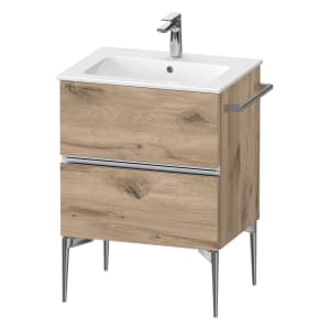 Duravit Sivida Waschtischunterbau bodenstehend 61 x 59,1 cm mit 2 Auszügen