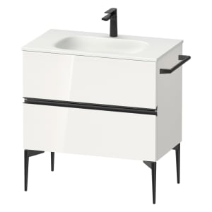 Duravit Sivida Waschtischunterbau bodenstehend 81 x 59,2 cm mit 2 Auszügen