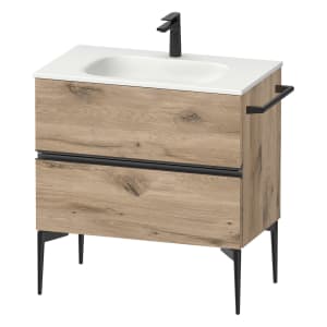 Duravit Sivida Waschtischunterbau bodenstehend 81 x 59,2 cm mit 2 Auszügen