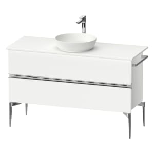 Duravit Sivida Konsolenwaschtischunterbau bodenstehend 124,5 x 54,8 cm mit 2 Auszügen