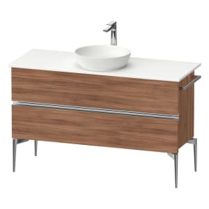 Duravit Sivida Konsolenwaschtischunterbau bodenstehend 124,5 x 54,8 cm mit 2 Auszügen