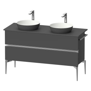 Duravit Sivida Konsolenwaschtischunterbau bodenstehend 131,5 x 54,8 cm mit 2 Auszügen