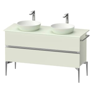 Duravit Sivida Konsolenwaschtischunterbau bodenstehend 131,5 x 54,8 cm mit 2 Auszügen