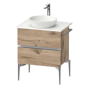 Duravit Sivida Konsolenwaschtischunterbau bodenstehend 64,5 x 54,8 cm mit 2 Auszügen