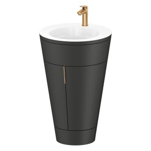 Duravit Starck 1 c-bonded Waschtisch mit Unterschrank bodenstehend, 2 Türen