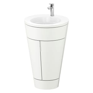 Duravit Starck 1 c-bonded Waschtisch mit Unterschrank bodenstehend, 2 Türen