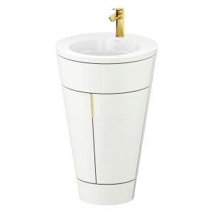 Duravit Starck 1 c-bonded Waschtisch mit Unterschrank bodenstehend, 2 Türen