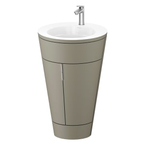 Duravit Starck 1 c-bonded Waschtisch mit Unterschrank bodenstehend, 2 Türen