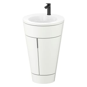 Duravit Starck 1 c-bonded Waschtisch mit Unterschrank bodenstehend, 2 Türen