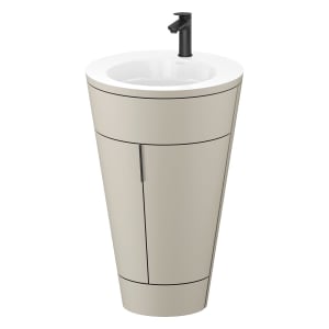 Duravit Starck 1 c-bonded Waschtisch mit Unterschrank bodenstehend, 2 Türen