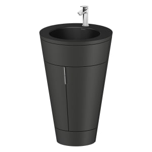 Duravit Starck 1 c-bonded Waschtisch mit Unterschrank bodenstehend, 2 Türen