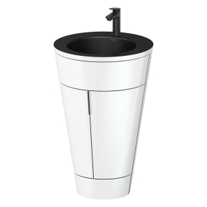 Duravit Starck 1 c-bonded Waschtisch mit Unterschrank bodenstehend, 2 Türen